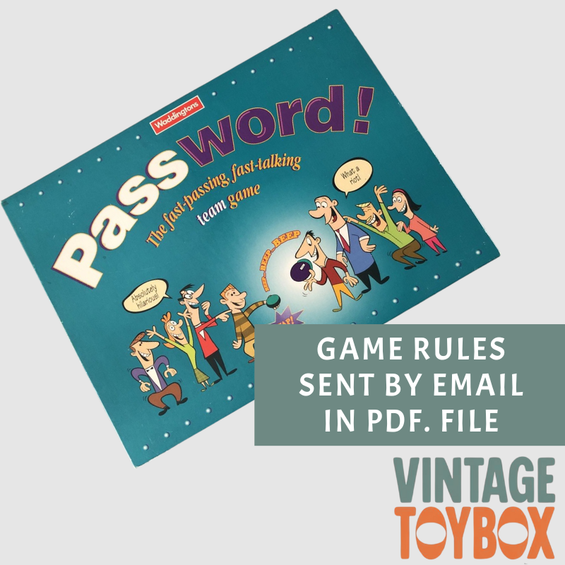 Password Board Game - Waddingtons 1995 - Rules Download