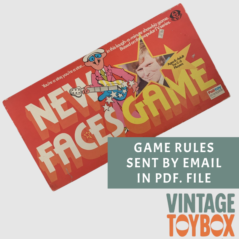 New Faces Board Game - Palitoy - Rules Download