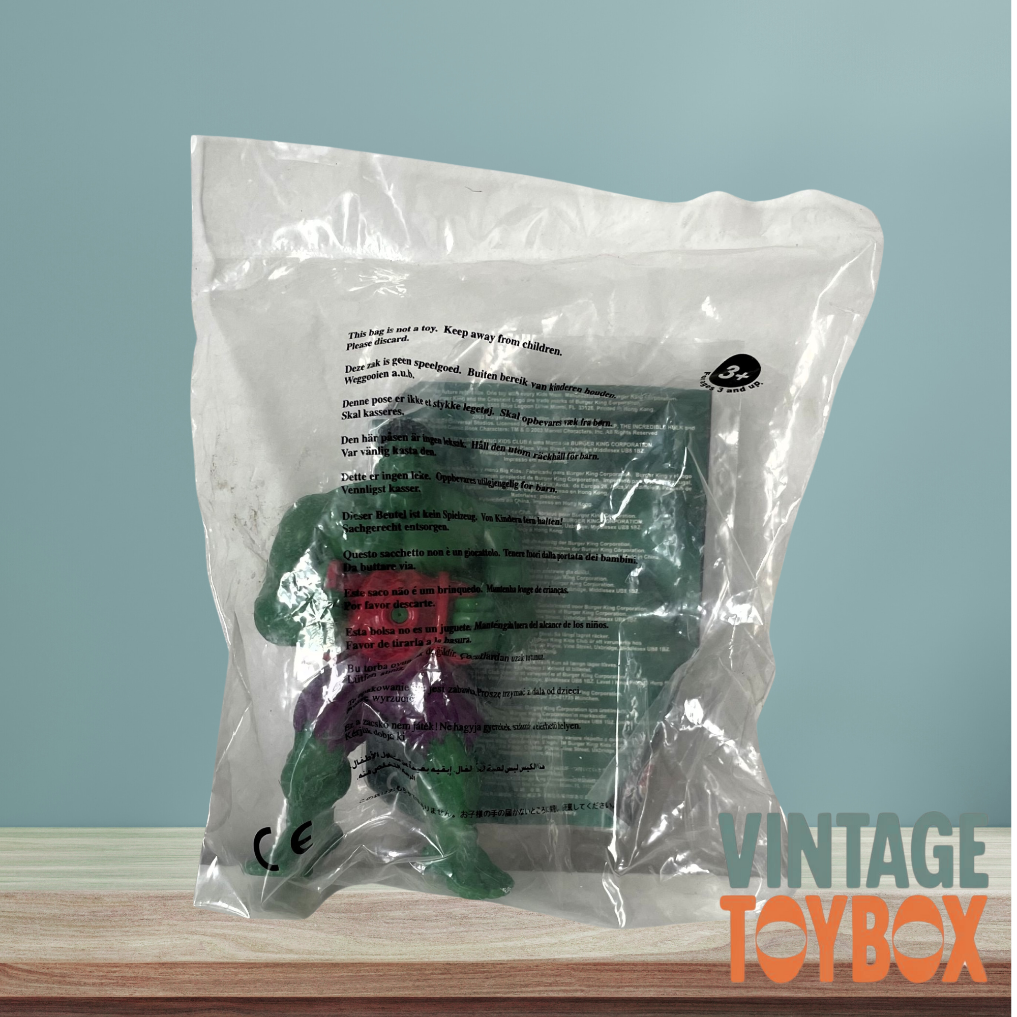 Burger King Toy 2003 - Marvel - The Hulk Water Squirter Figure