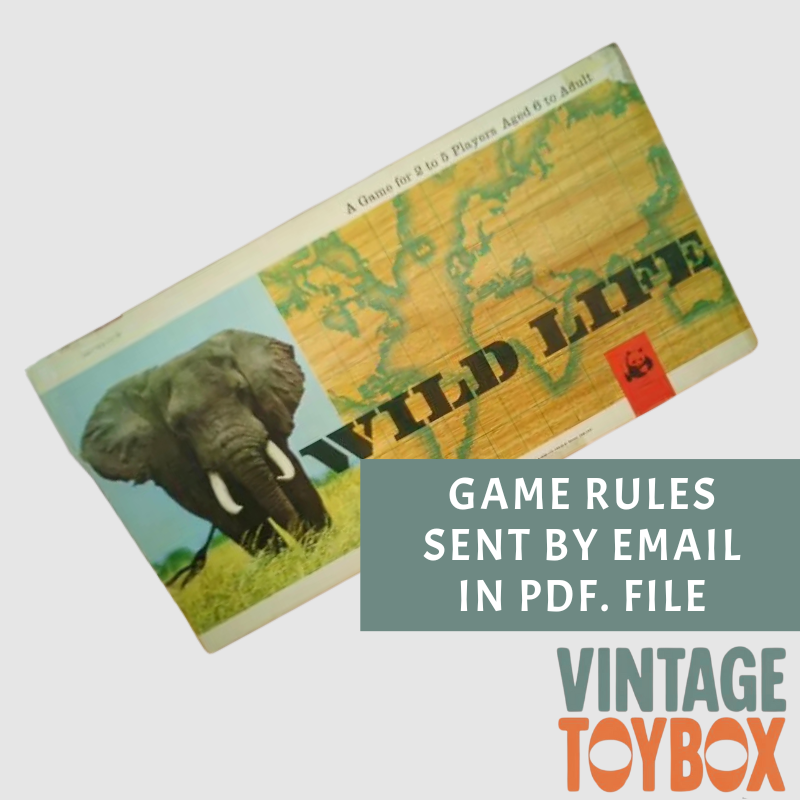 Wildlife Board Game - Spears 1964, 1965, 1973 - Rules Download