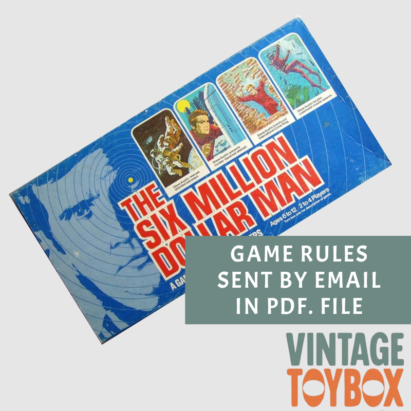 Six Million Dollar Man Game - Parker 1975 - Rules Download