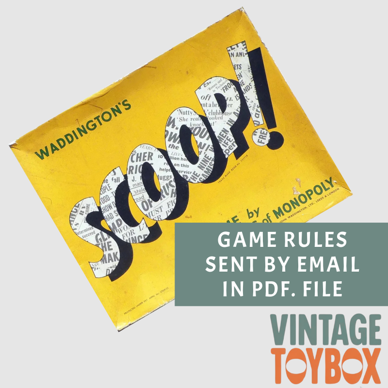 Scoop Board Game - Waddingtons 1953 - Rules Download