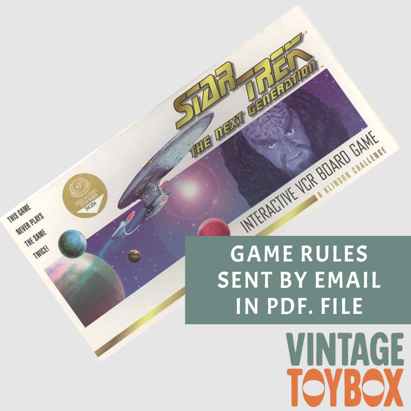 Star Trek Video Board Game - MB 1994 - Rules Download