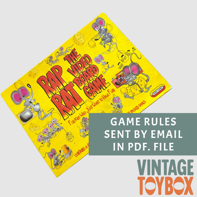 Rap Rat Board Game - Spears 1992 - Rules Download