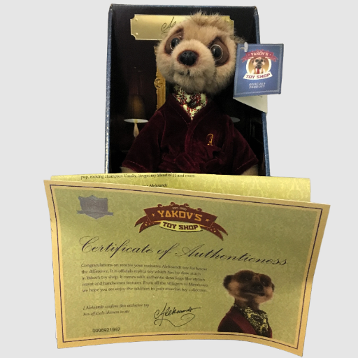 Aleksandr (Alexander) Meerkat Toy With Certificate & Boxed
