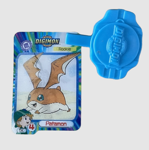 Hologram Digimon Card Digivice Activated with Clip Patamon & Angemon