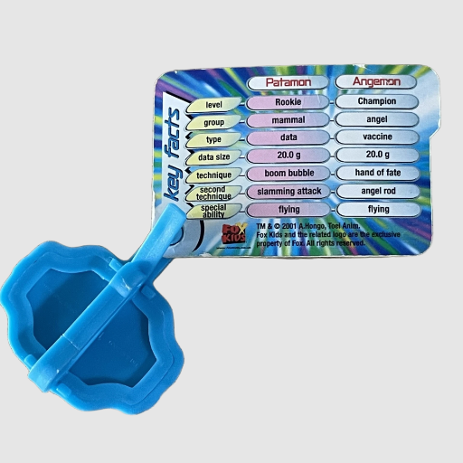 Hologram Digimon Card Digivice Activated with Clip Patamon & Angemon