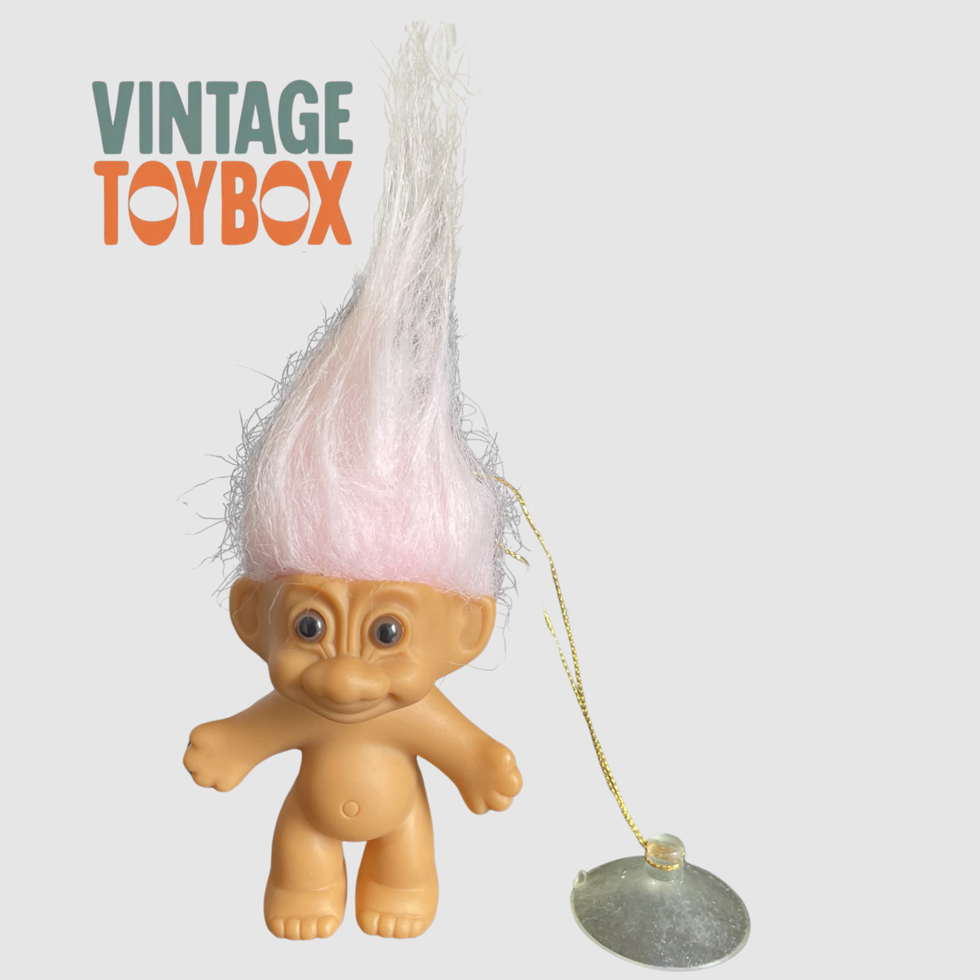 Russ 90s Light Pink Hanging Window Stick Up Troll