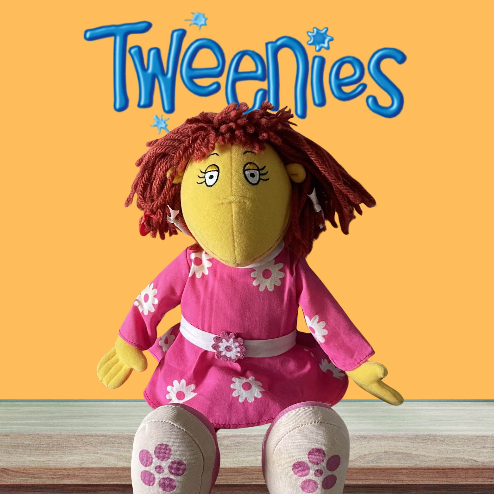 BBC Tweenies TV Plush Soft Toy - Fizz - Hasbro 1999