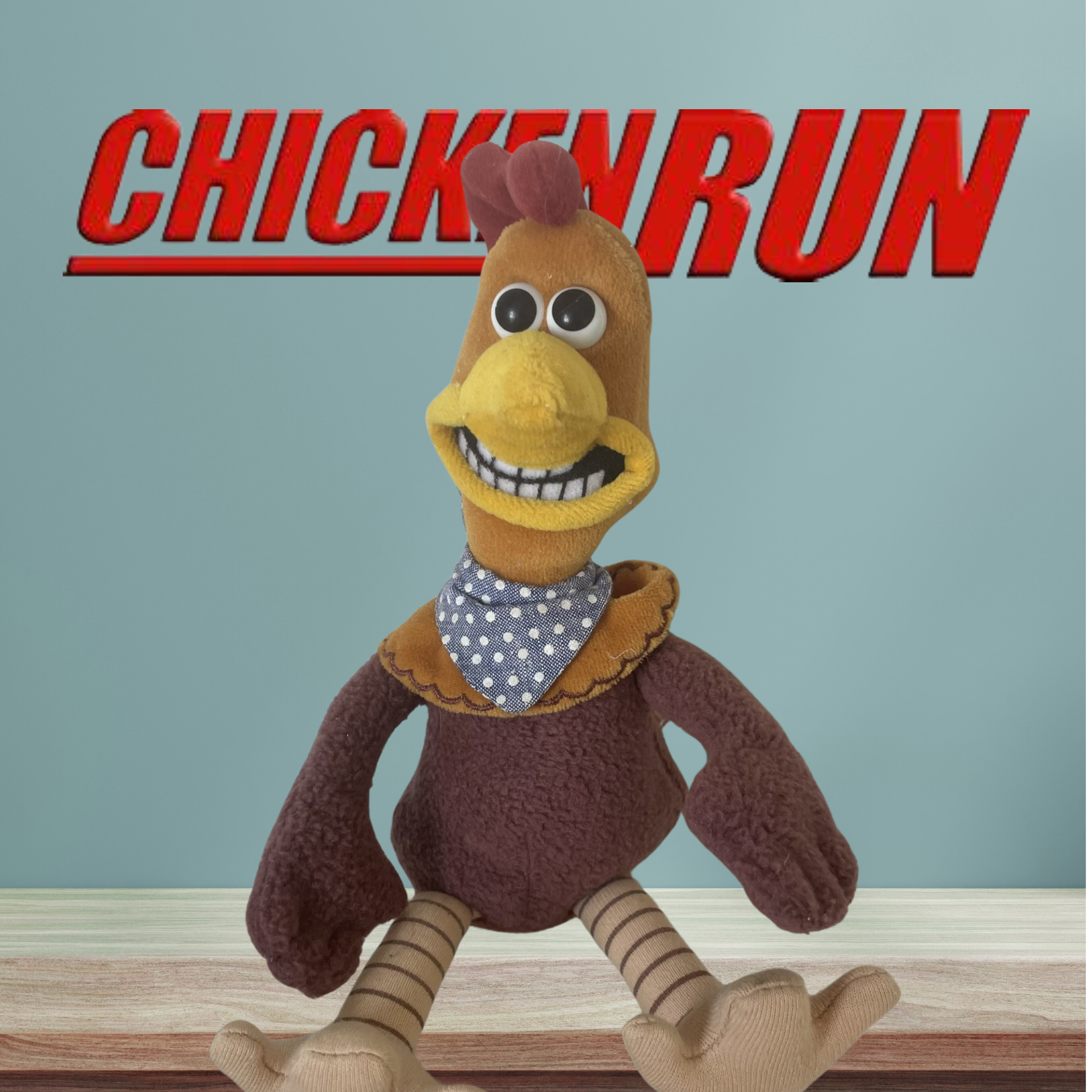 Chicken Run Talking Rocky the Cockerel Plush Toy Dreamworks 1999