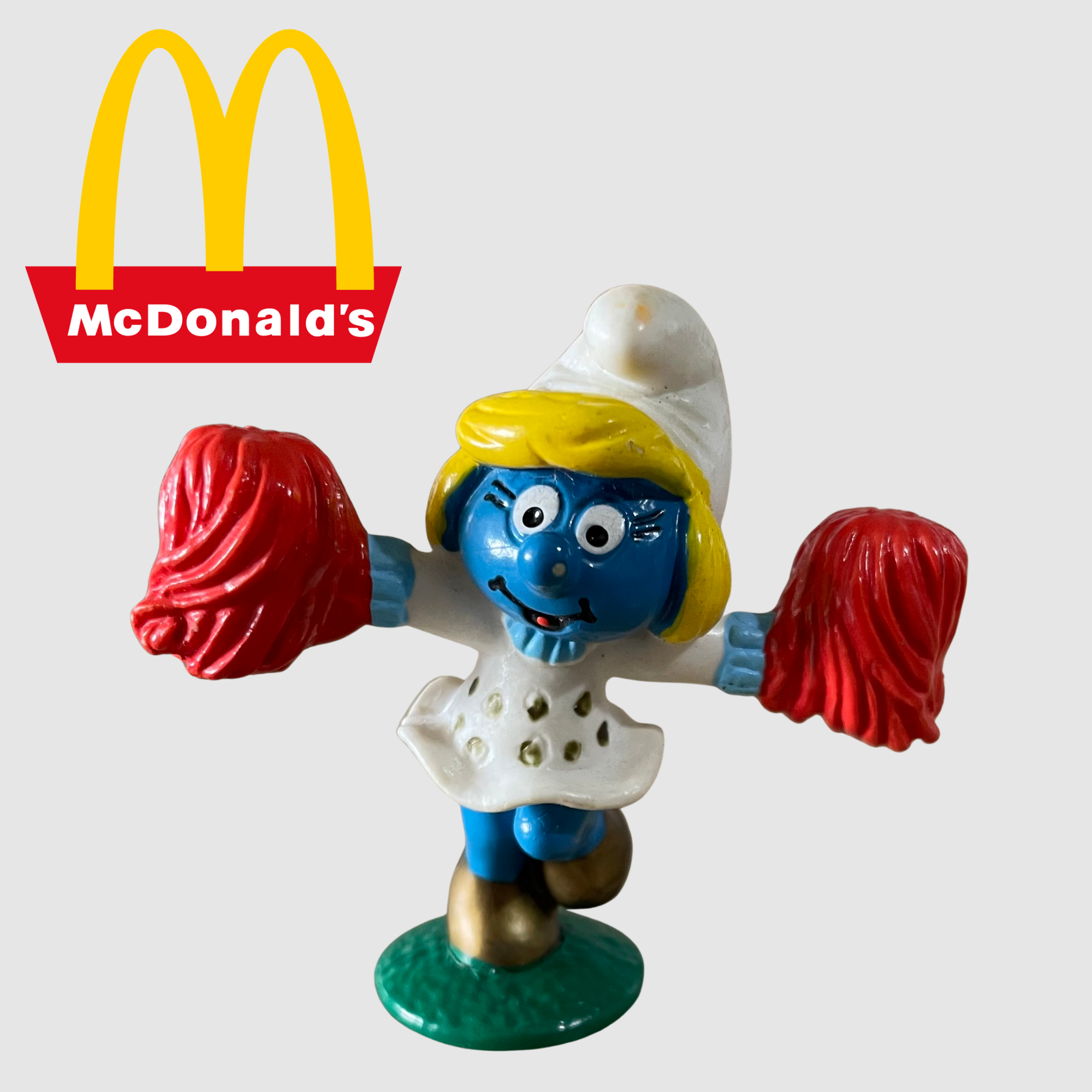 McDonalds Happy Meal The Smurfs Cheerleader Smurfette 1996 