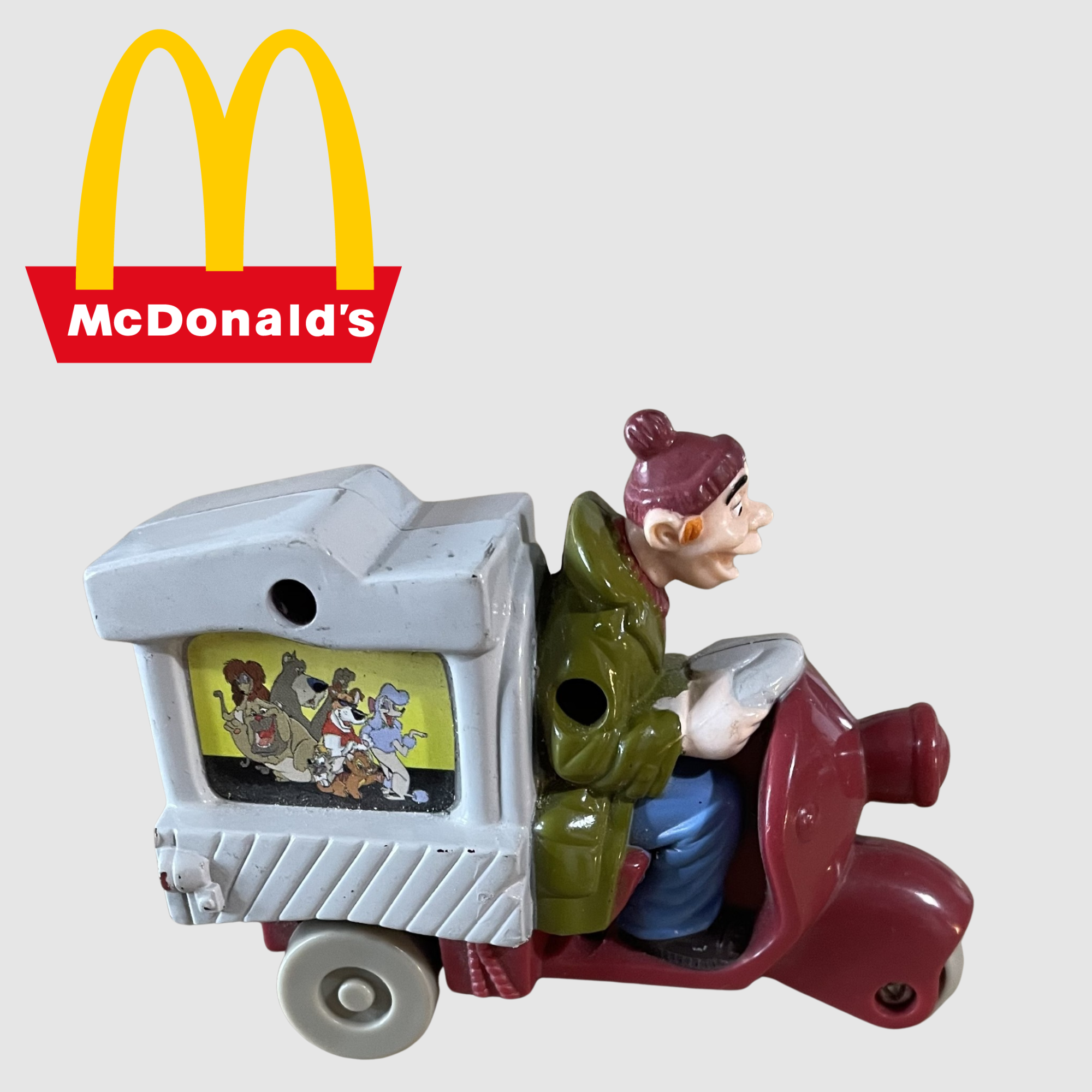 McDonalds Happy Meal Oliver & Company - Fagin on Tricycle 1988