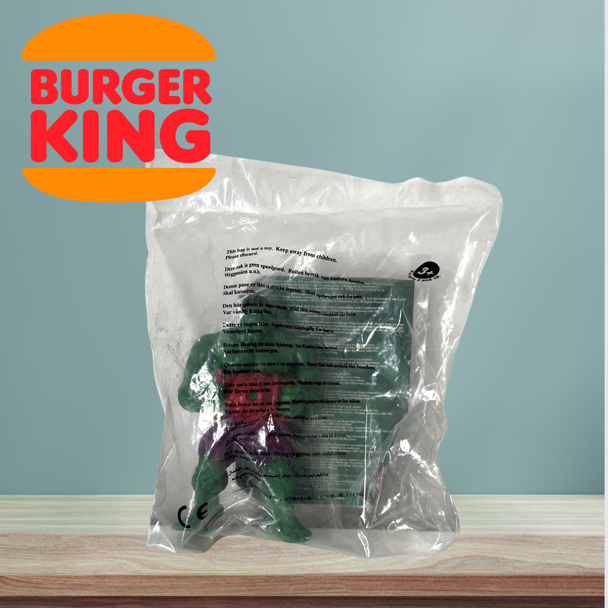 Burger King Toy 2003 - Marvel - The Hulk Water Squirter Figure