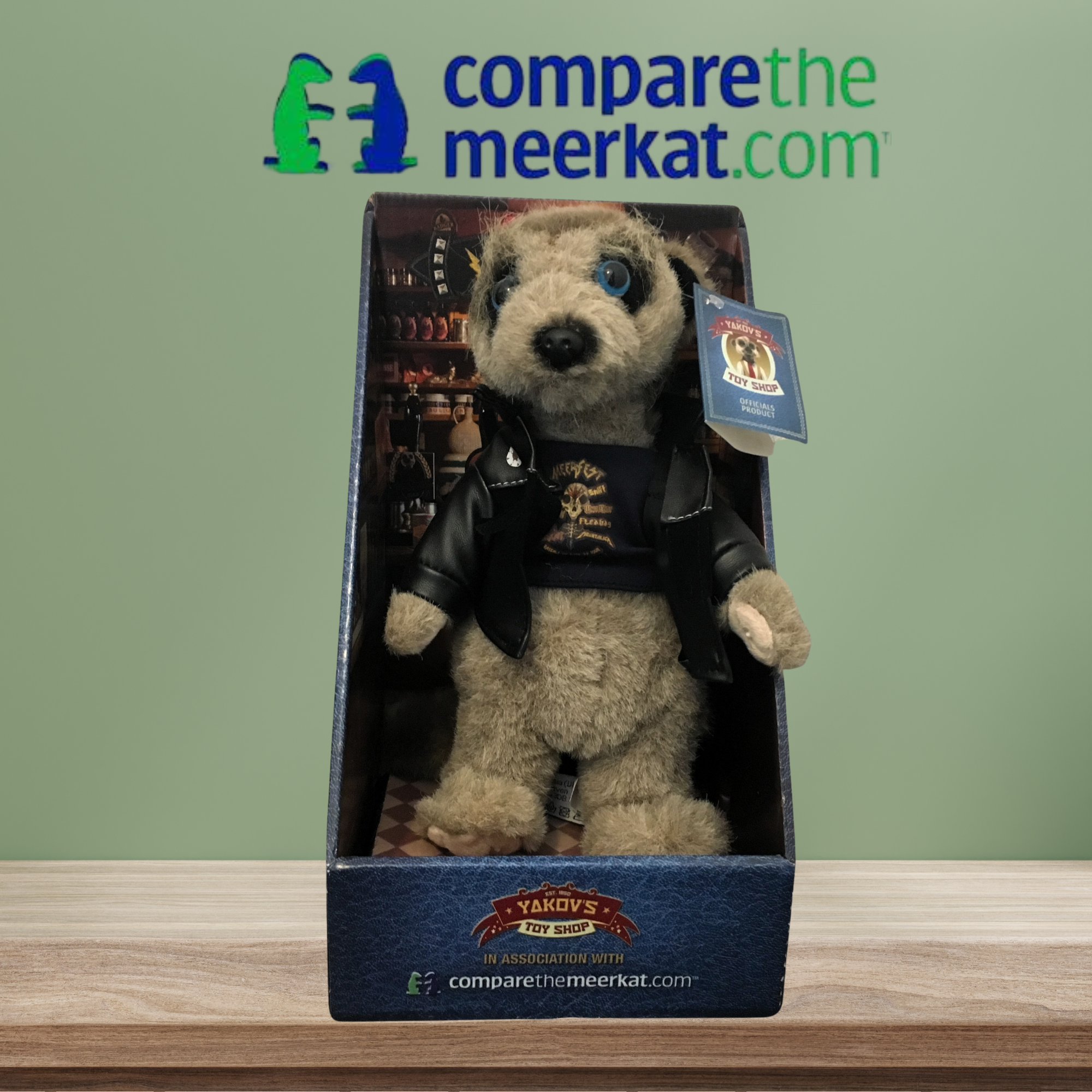 Vasily Meerkat Toy With Certificate & Boxed