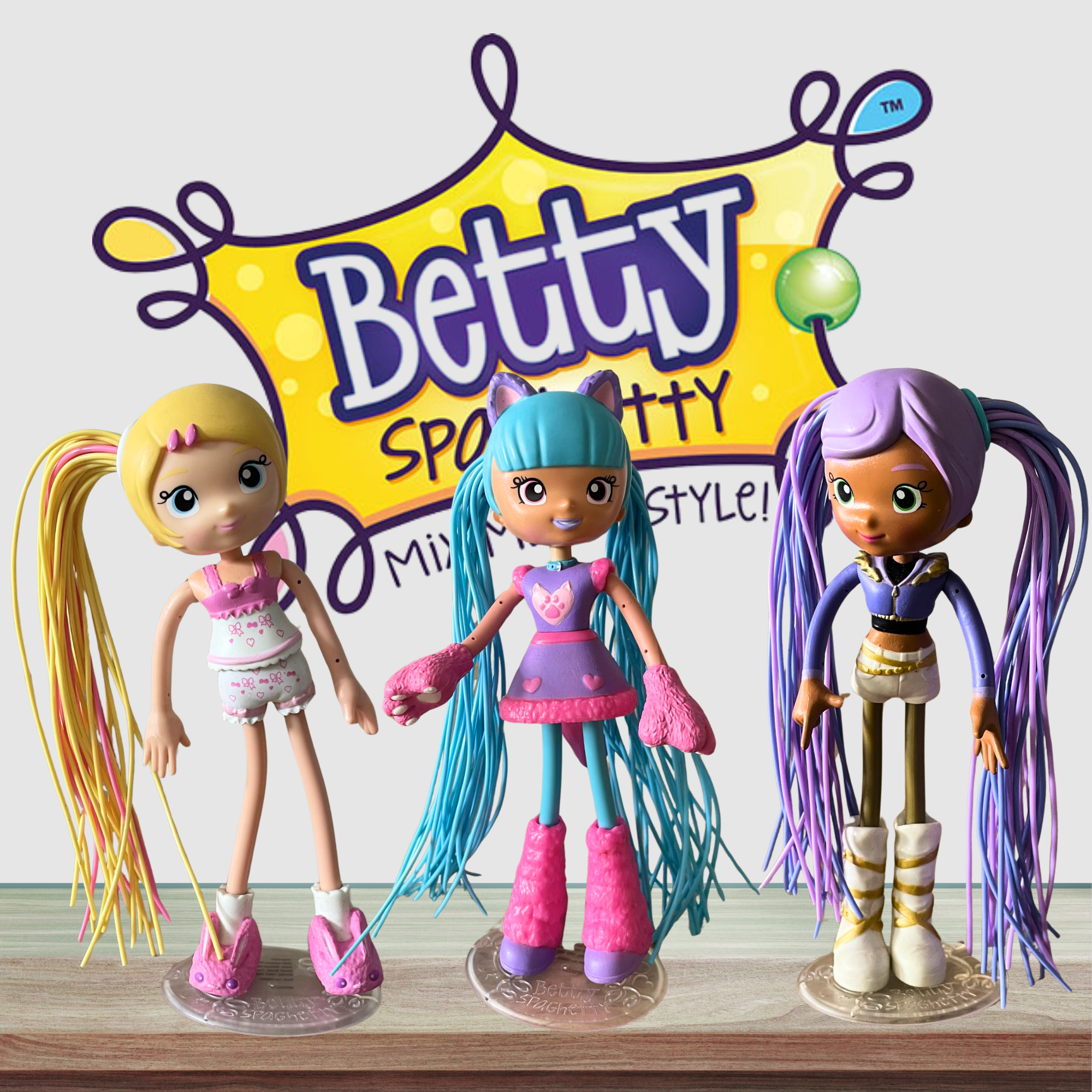 Betty Spaghetty Dolls - Mix & Match Dress Up Party Set - Moose 2017