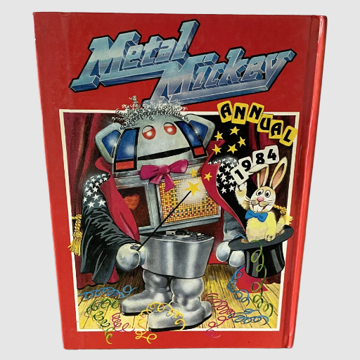 Vintage Metal Mickey TV Annual 1984 Hardbacked Book