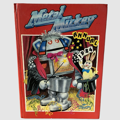 Vintage Metal Mickey TV Annual 1984 Hardbacked Book