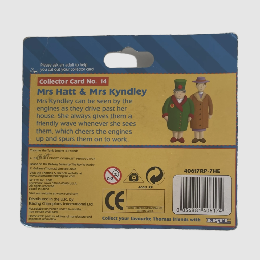 Thomas & Friends - Mrs Hat & Mrs Kyndley Carded - NO. 14 - ERTL 2002