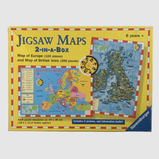 Jigsaw Maps - UK & Europe Maps -2 Puzzles in a Box - Ravensburger