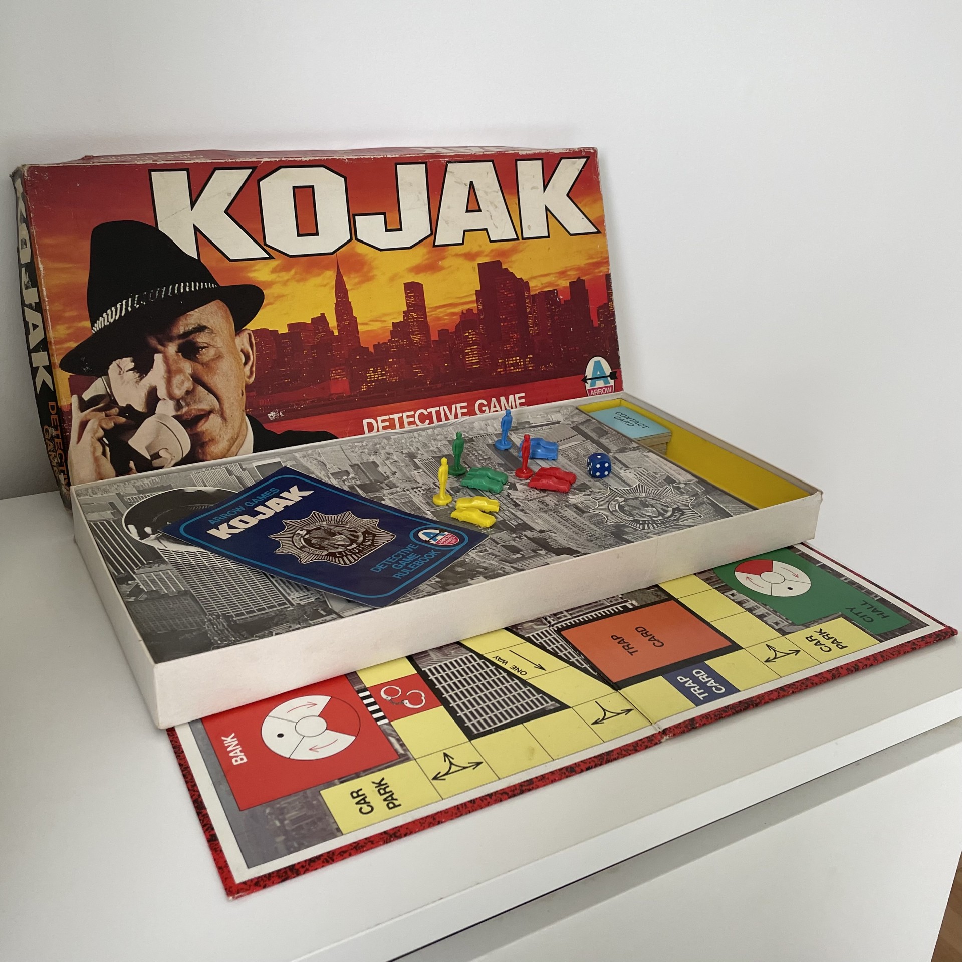 Vintage Kojak Detective Board Game - Arrow Games Ltd - 1975