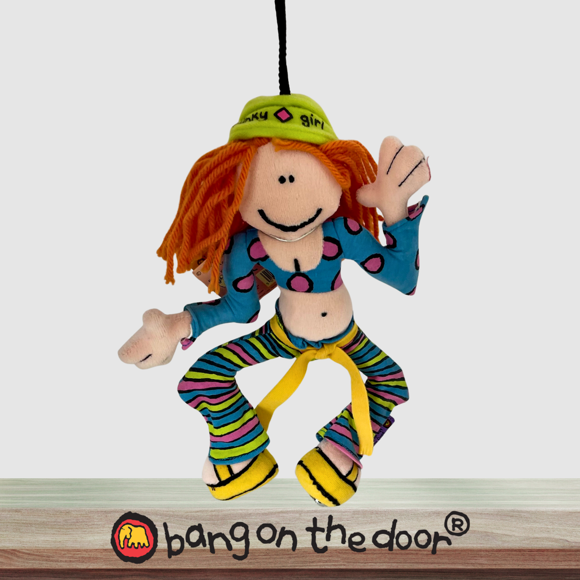 Groovy Chick - Bang on the Door - Funky Girl - Hanging Plush with Tag