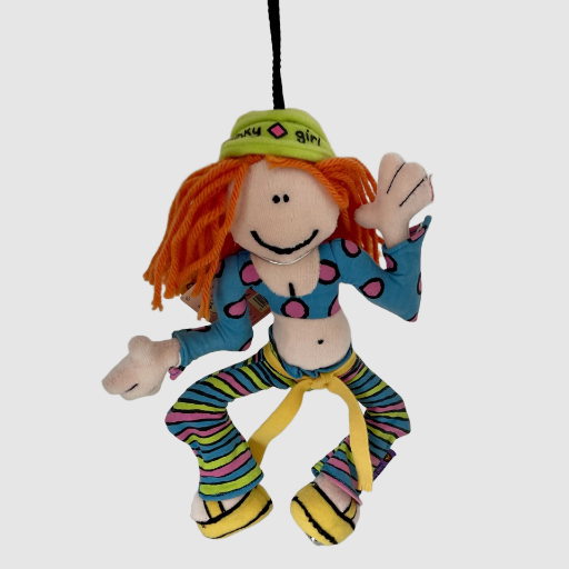 Groovy Chick - Bang on the Door - Funky Girl - Hanging Plush with Tag