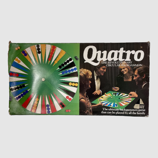 Quatro Circular Backgammon Board game 1982