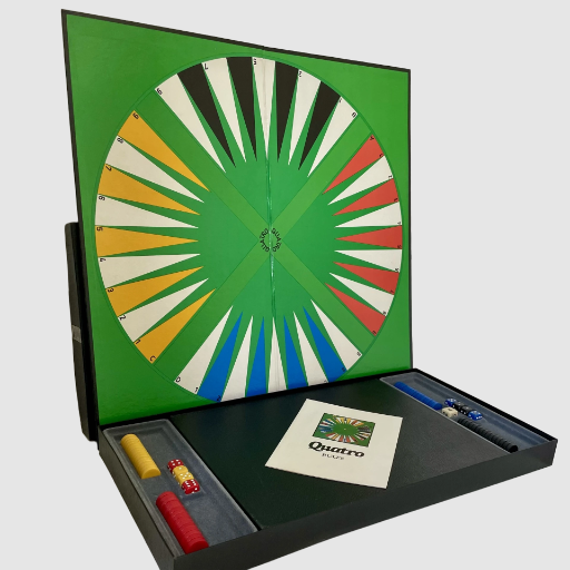 Quatro Circular Backgammon Board game 1982