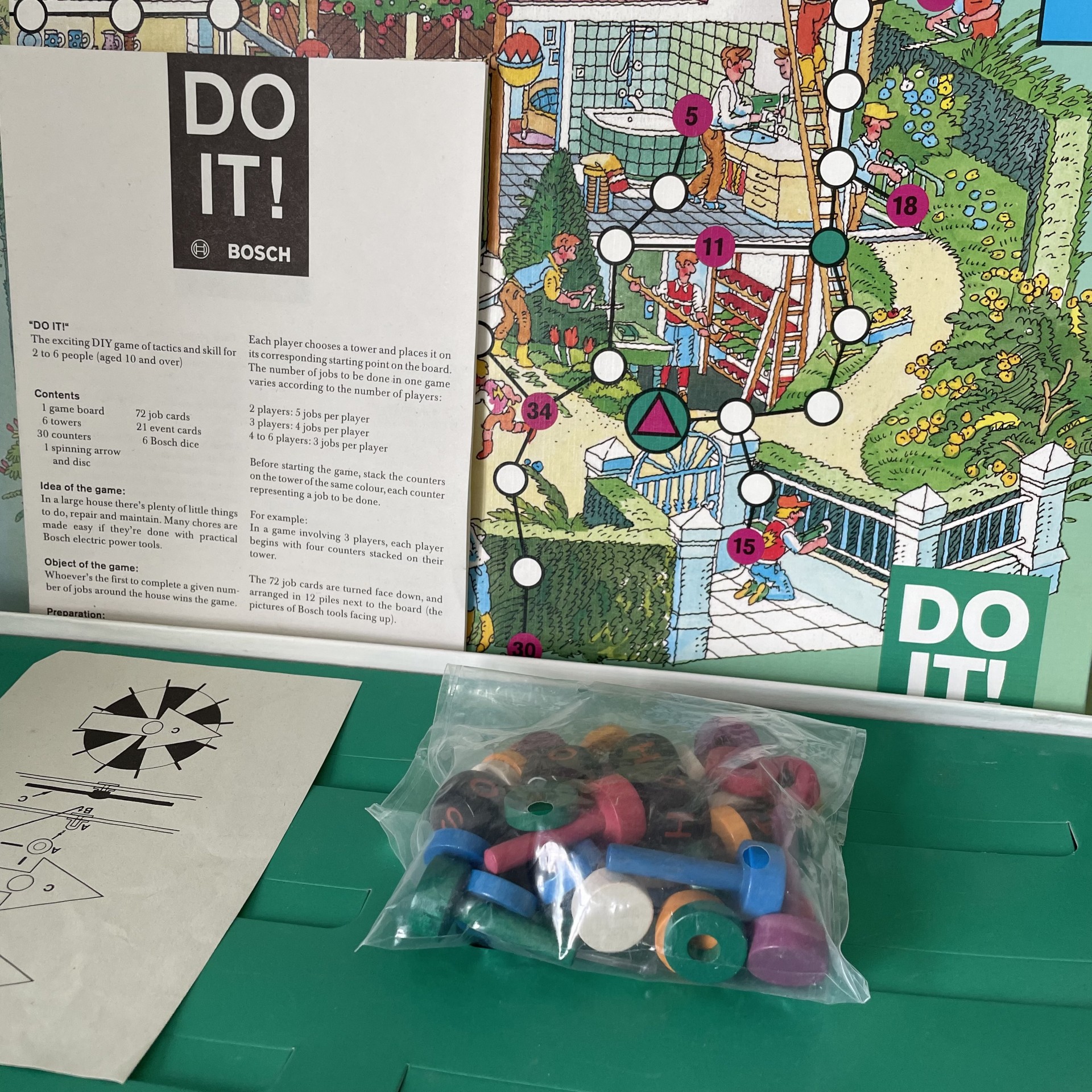 Rare Bosch Do It! Board Game 2011