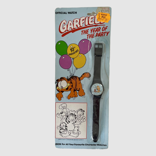 Official Zeon Garfield Character Watch - 10th Anniversary 1988
