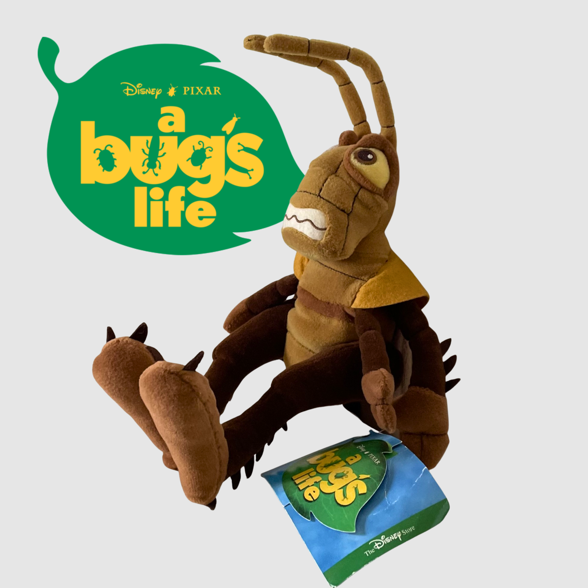 Disney Store Pixar A Bug's Life Hopper Beanie Plush Toy - Retired