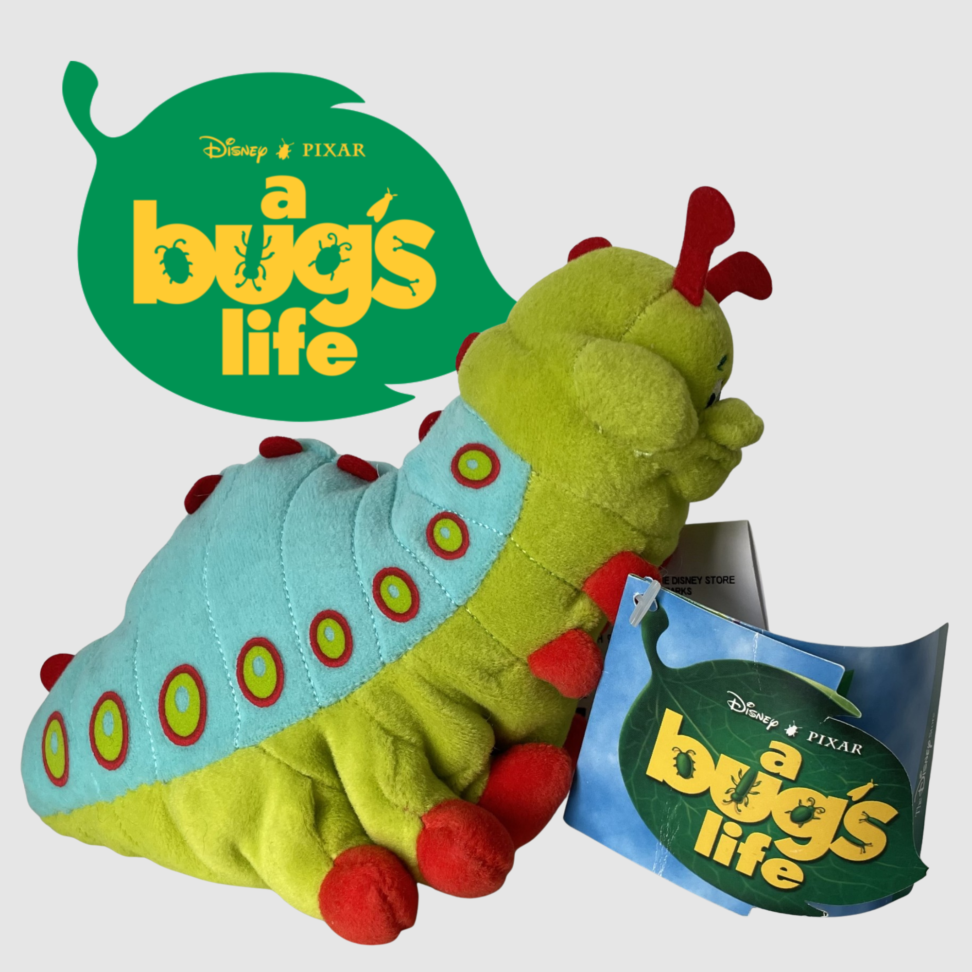 Disney Store Pixar's A Bug's Life Heimlick Plush Beanie Toy 1998