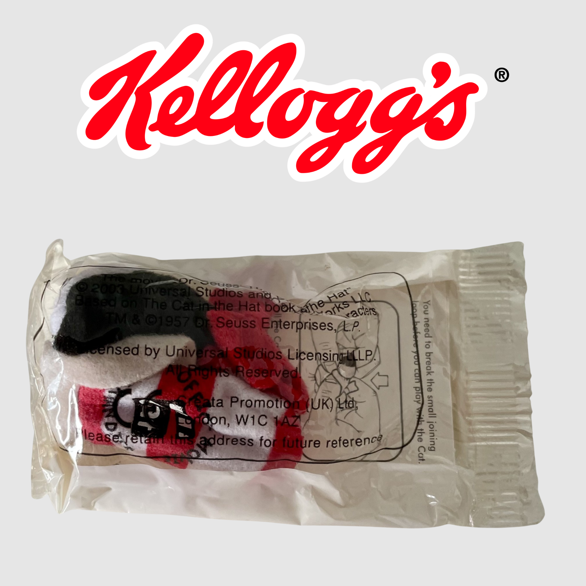 Kelloggs Cat in the Hat Pencil Pals Cereal Toy 2004 in Packet