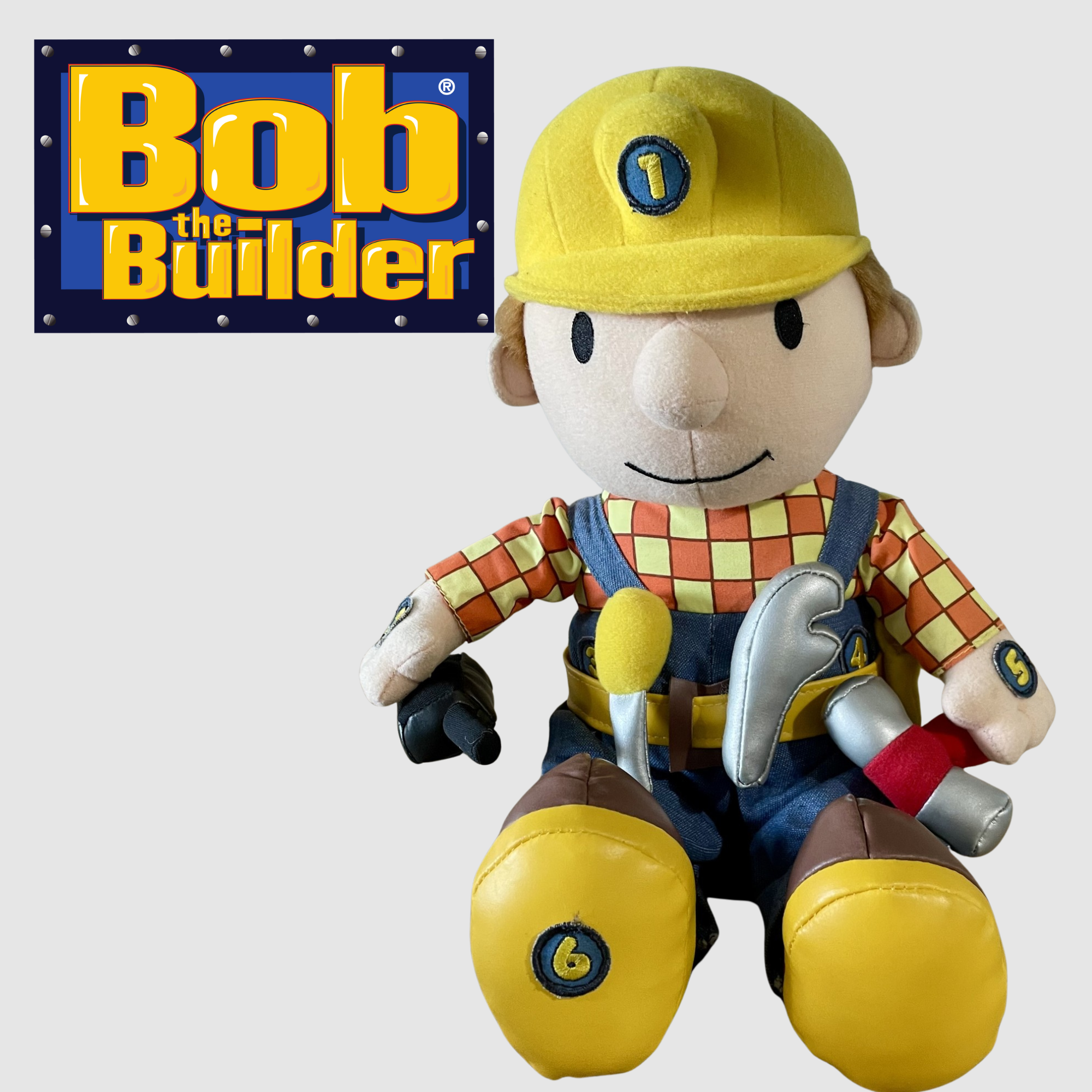 Talking Bob the Builder Plush Toy - Born to Play 2000 