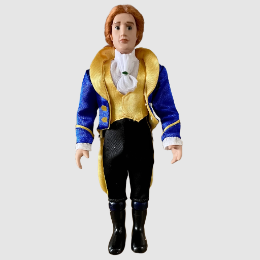 Disney Beauty and the Beast Belle & Prince Adam Porcelain Dolls 