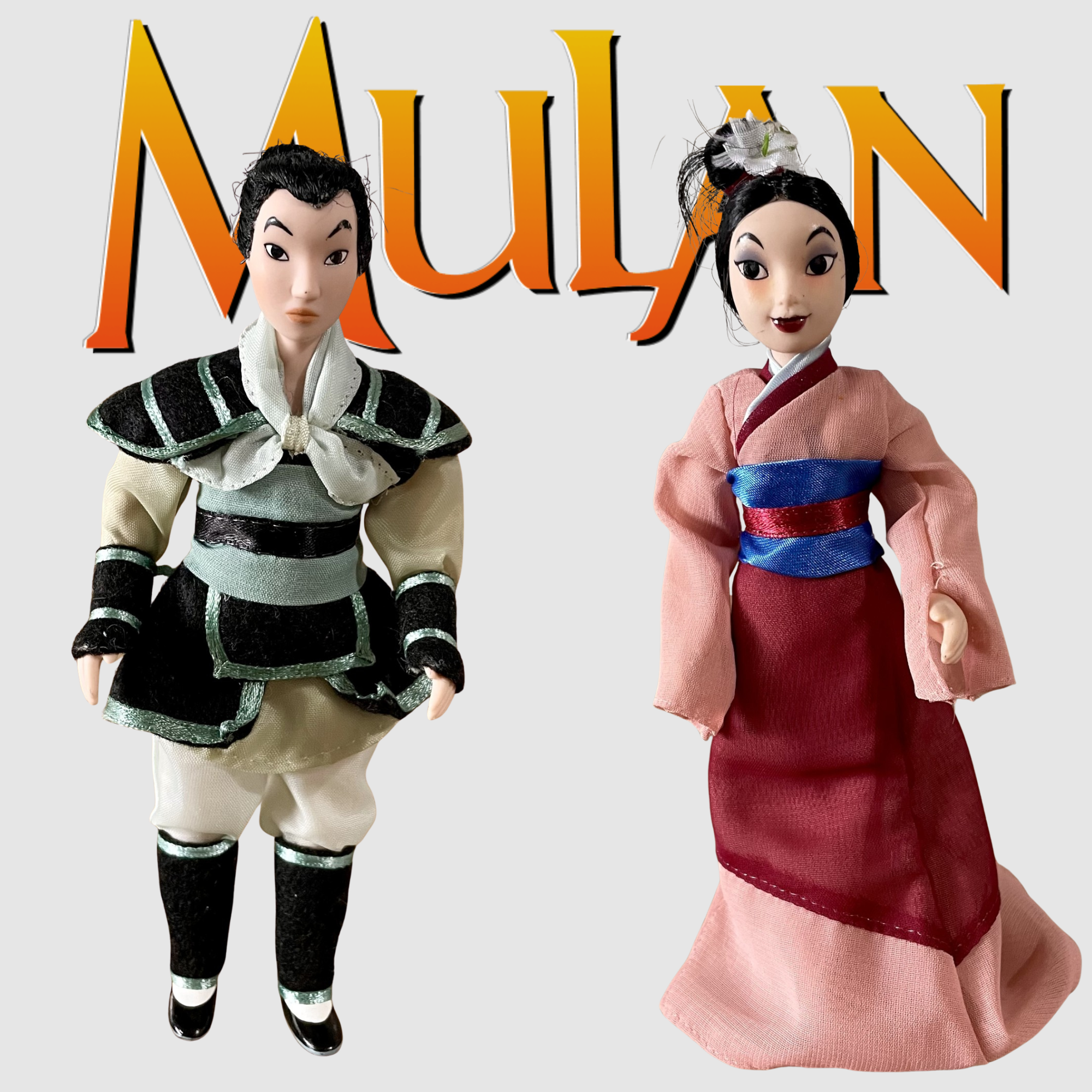 Disney's Mulan Doll & Soldier Warrior Porcelain Doll - DeAgostini 2004