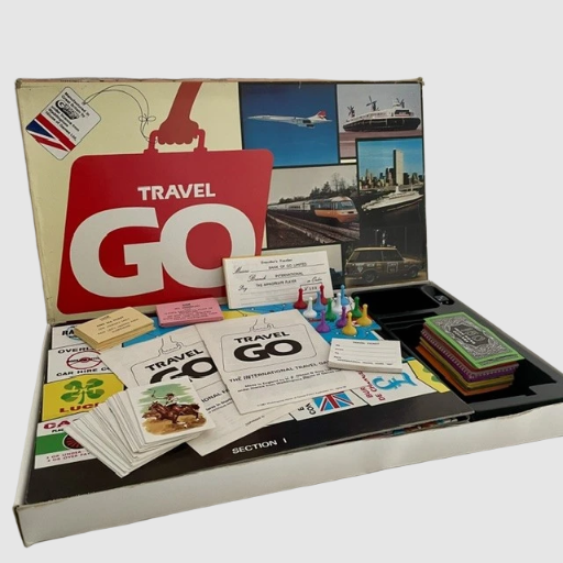 Vintage Travel GO Board Game - Gibson Games 1980s