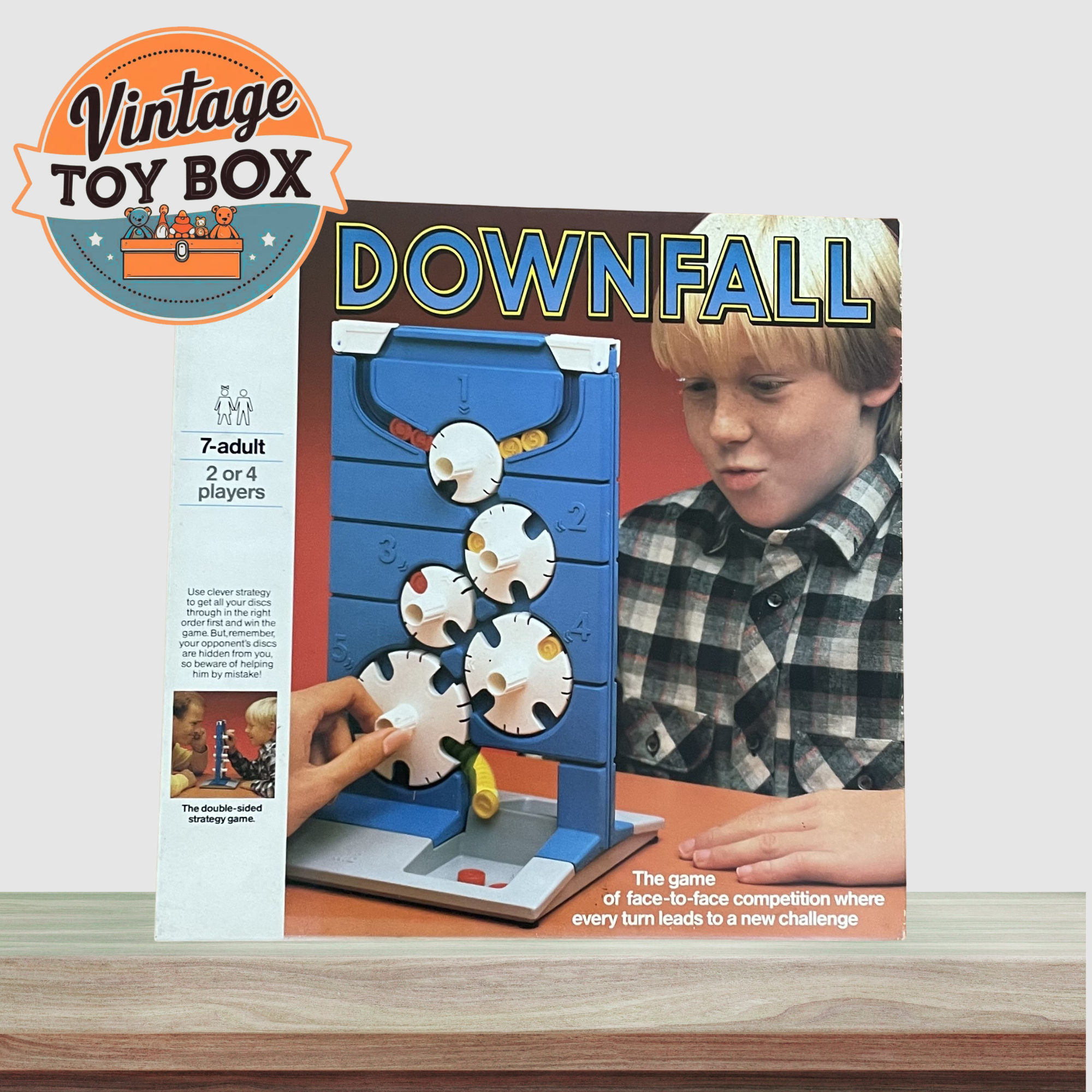 Downfall Board Game - MB Milton Bradley 1985