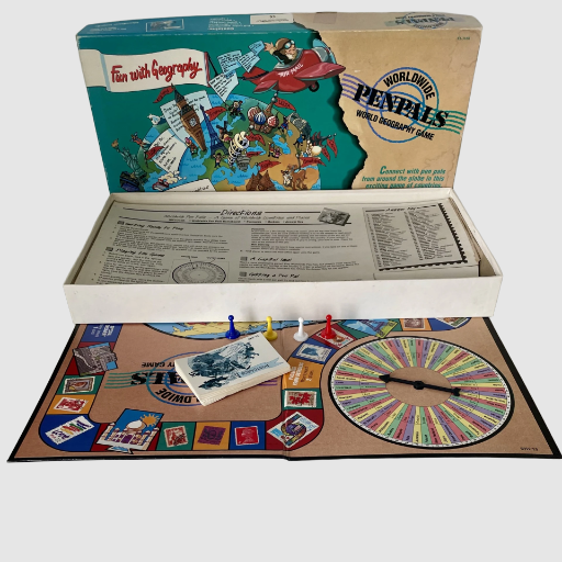 Worldwide Pen Pals Geography Game - Educational Insights 1989