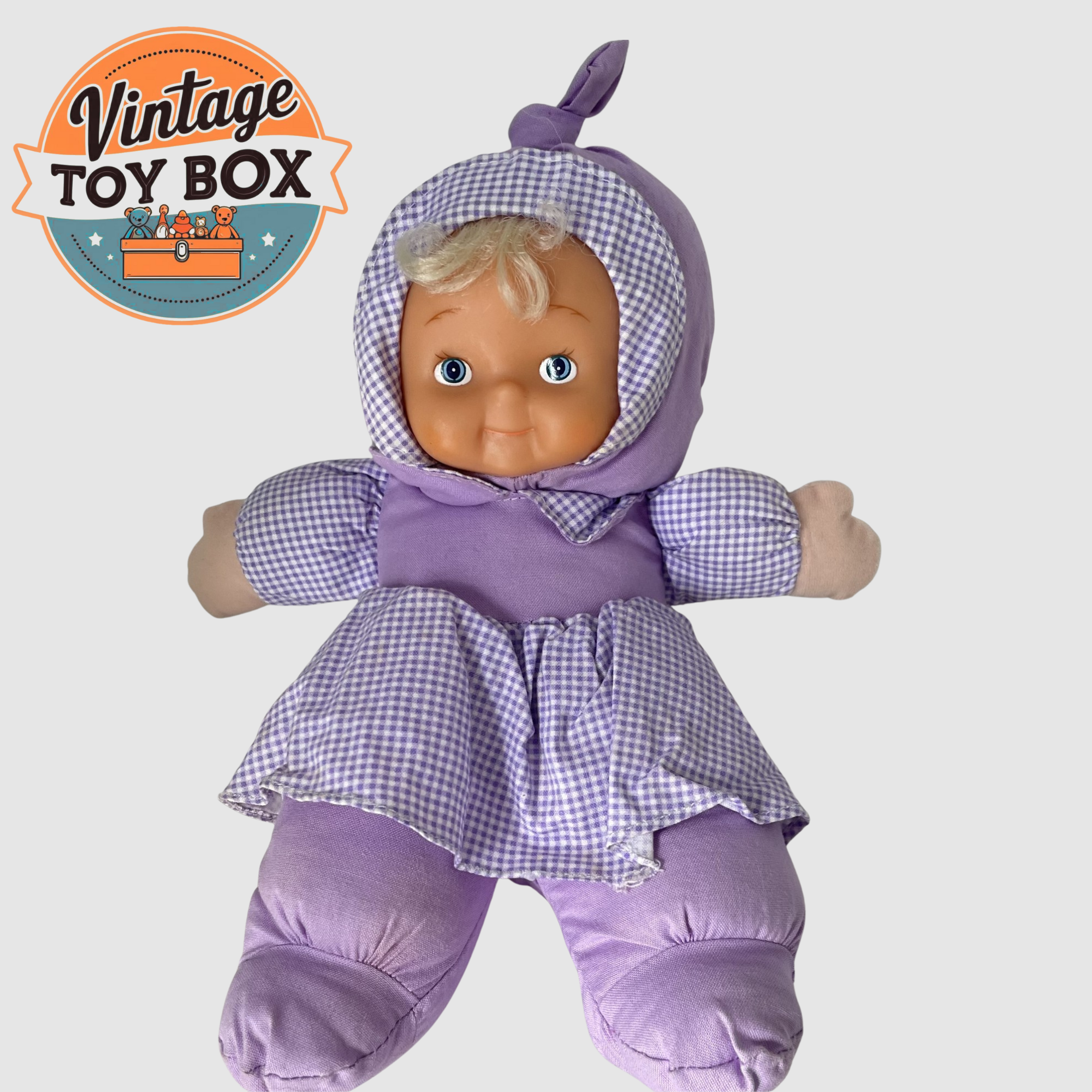 Vintage Soft Bodied Puffalump Type Doll - Telitoy 90s