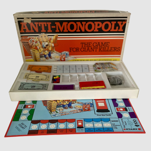 Anti-Monopoly Board Game - Peter Pan Playthings 1983
