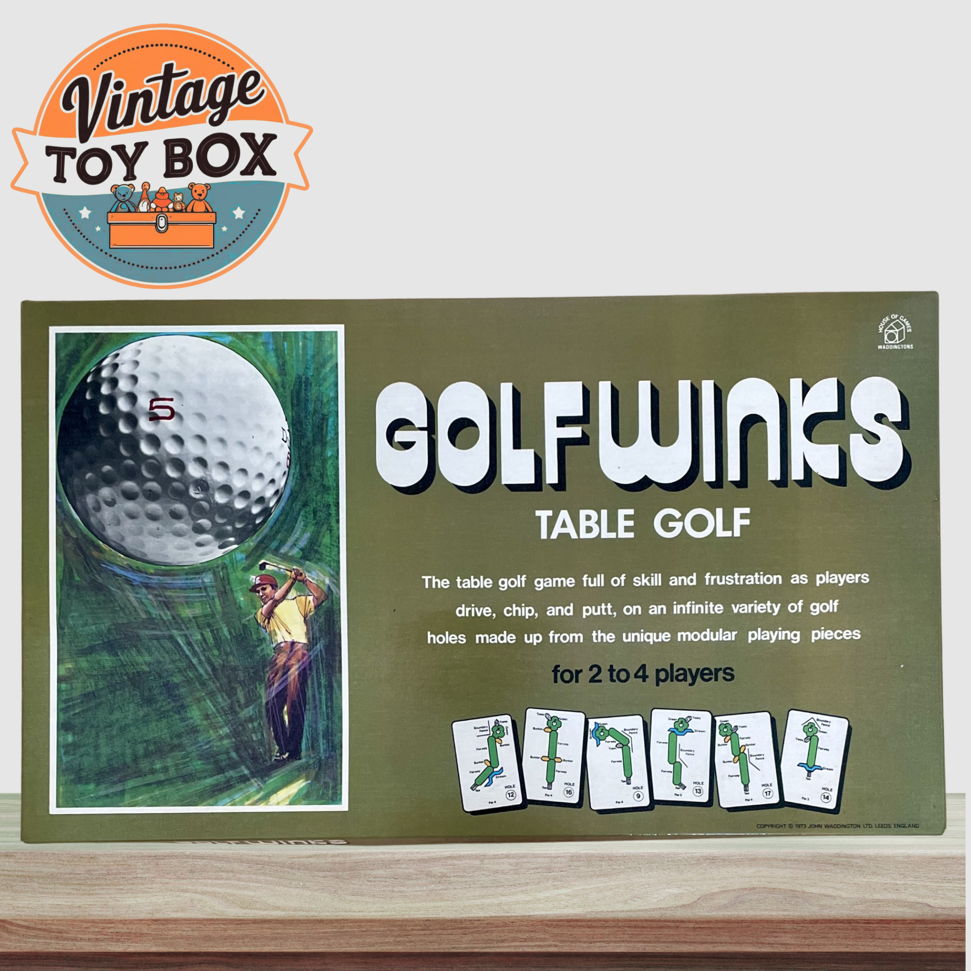Golfwinks Table Golf Game - Waddngtons 1973