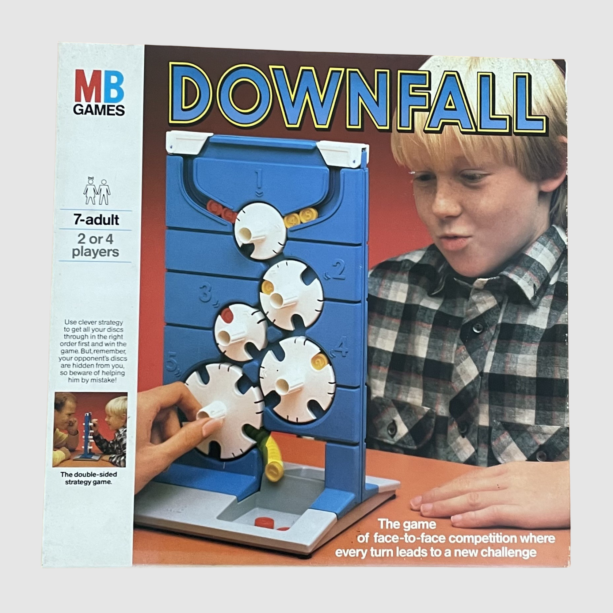 Downfall Board Game - MB Milton Bradley 1985