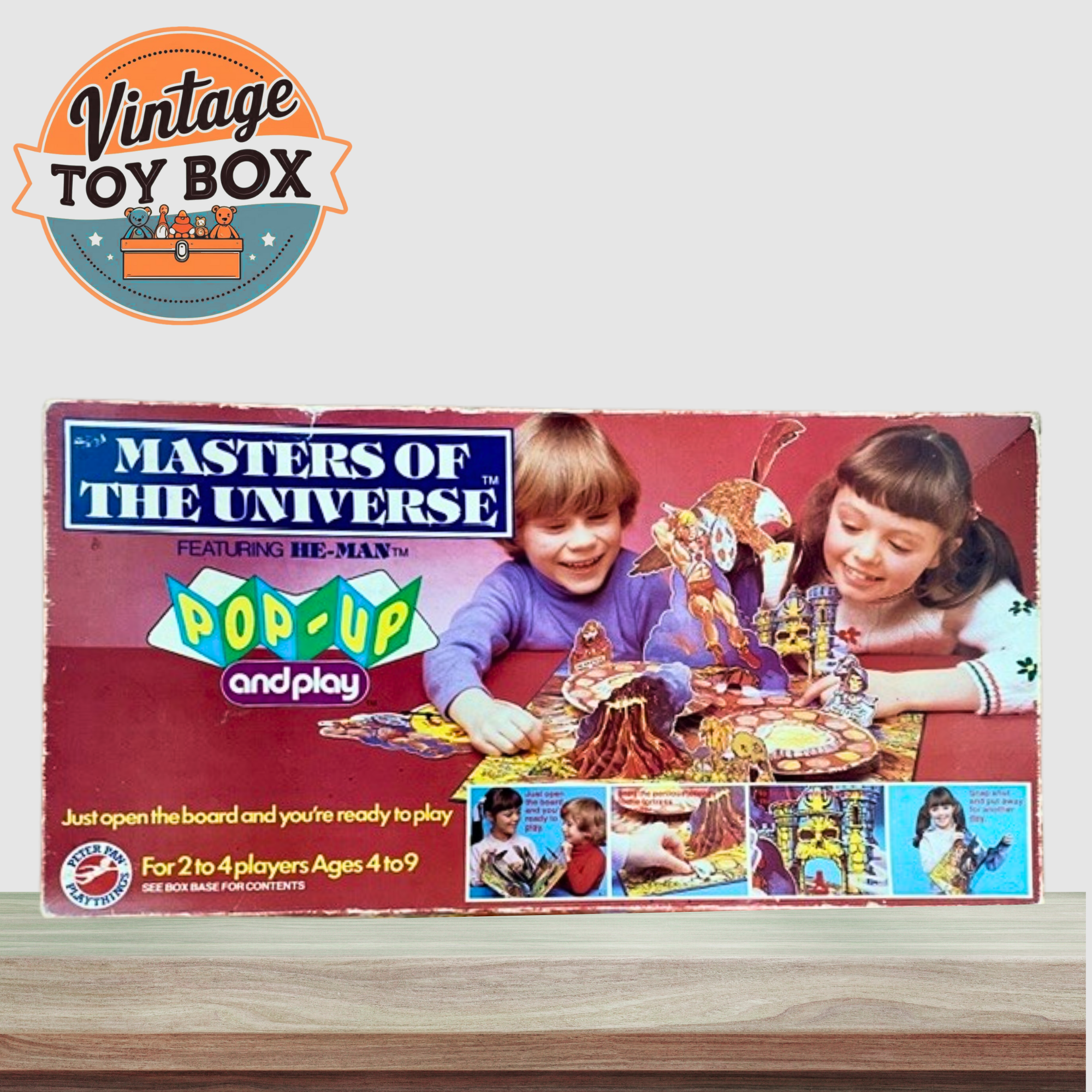 Masters of the Universe Pop-Up and Play Board Game 1982
