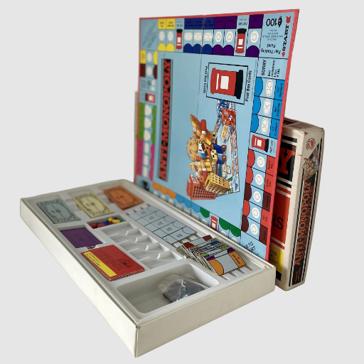 Anti-Monopoly Board Game - Peter Pan Playthings 1983