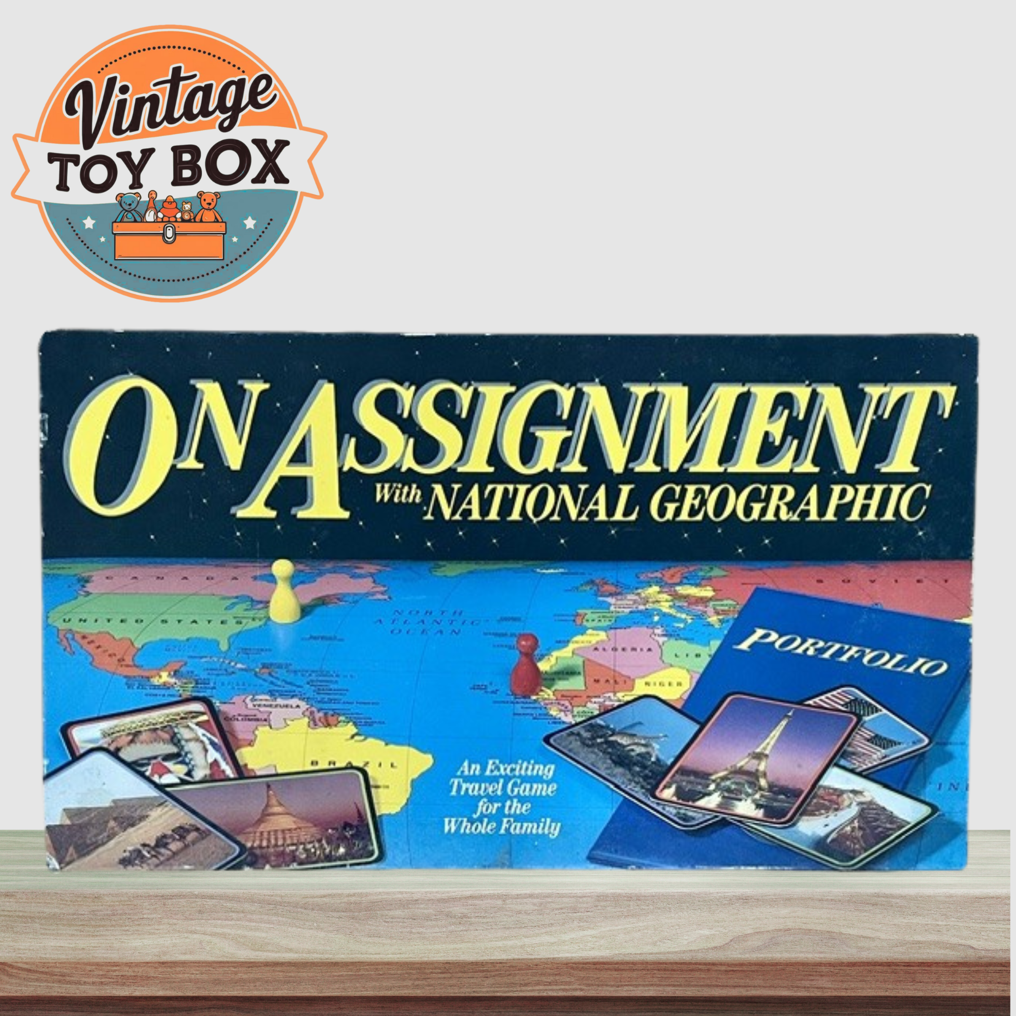 On Assignment with National Geographic Board Game 1990 Sealed
