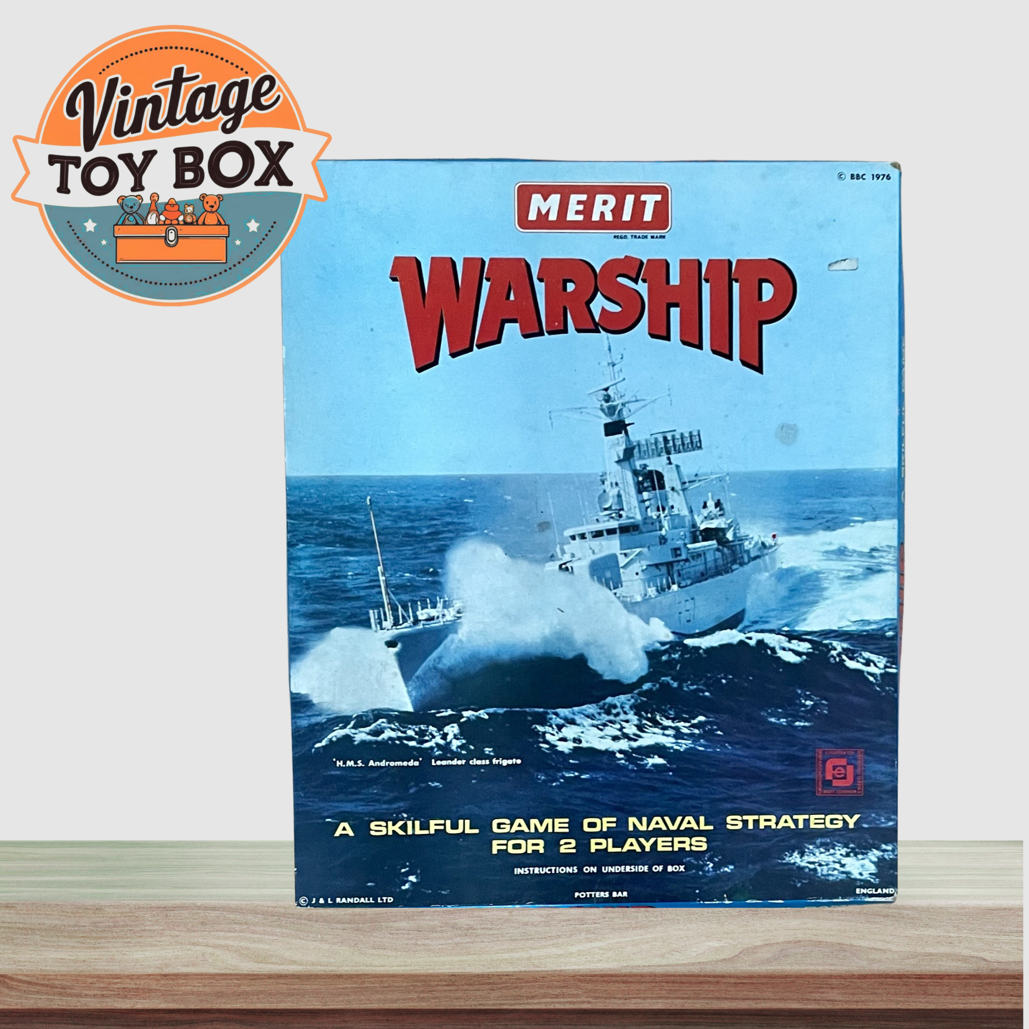 Vintage Warship Board Game - Merit 1976