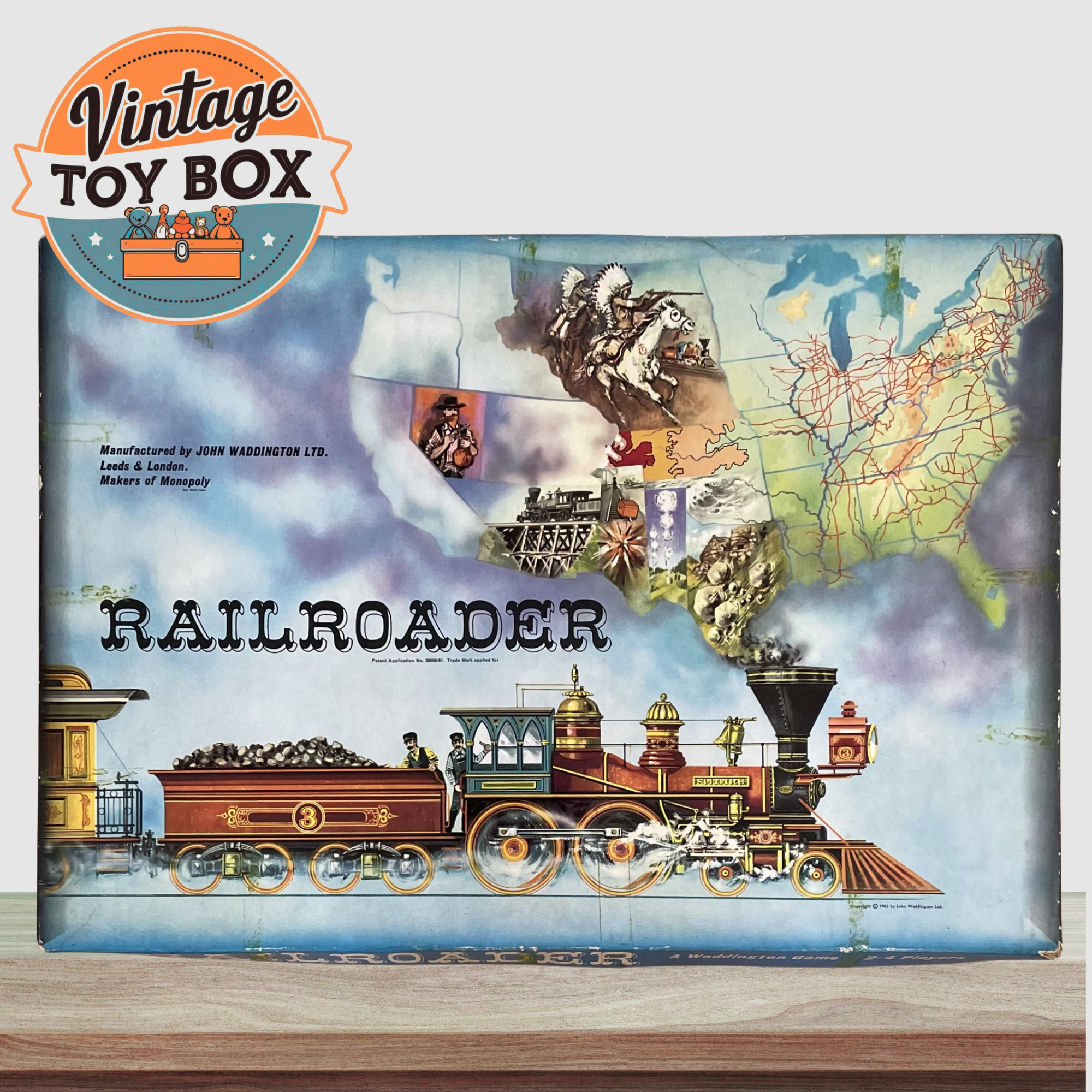 Railroader Board Game - Waddingtons 1963