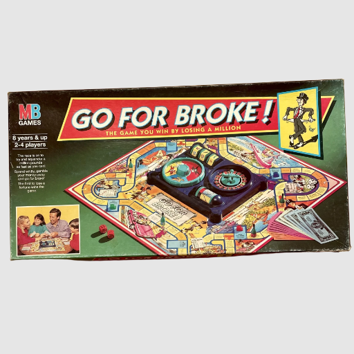 Go For Broke! Board Game - MB Milton Bradley 1993