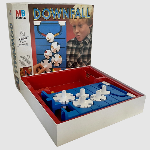 Downfall Board Game - MB Milton Bradley 1985